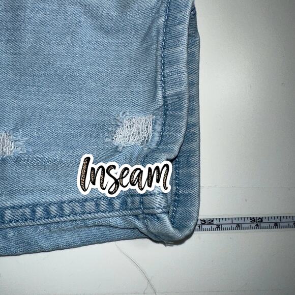 Hollister Women's Mid Rise Super Skinny Jeans 28x32 Blue Light Wash Distressed - Picture 10 of 13